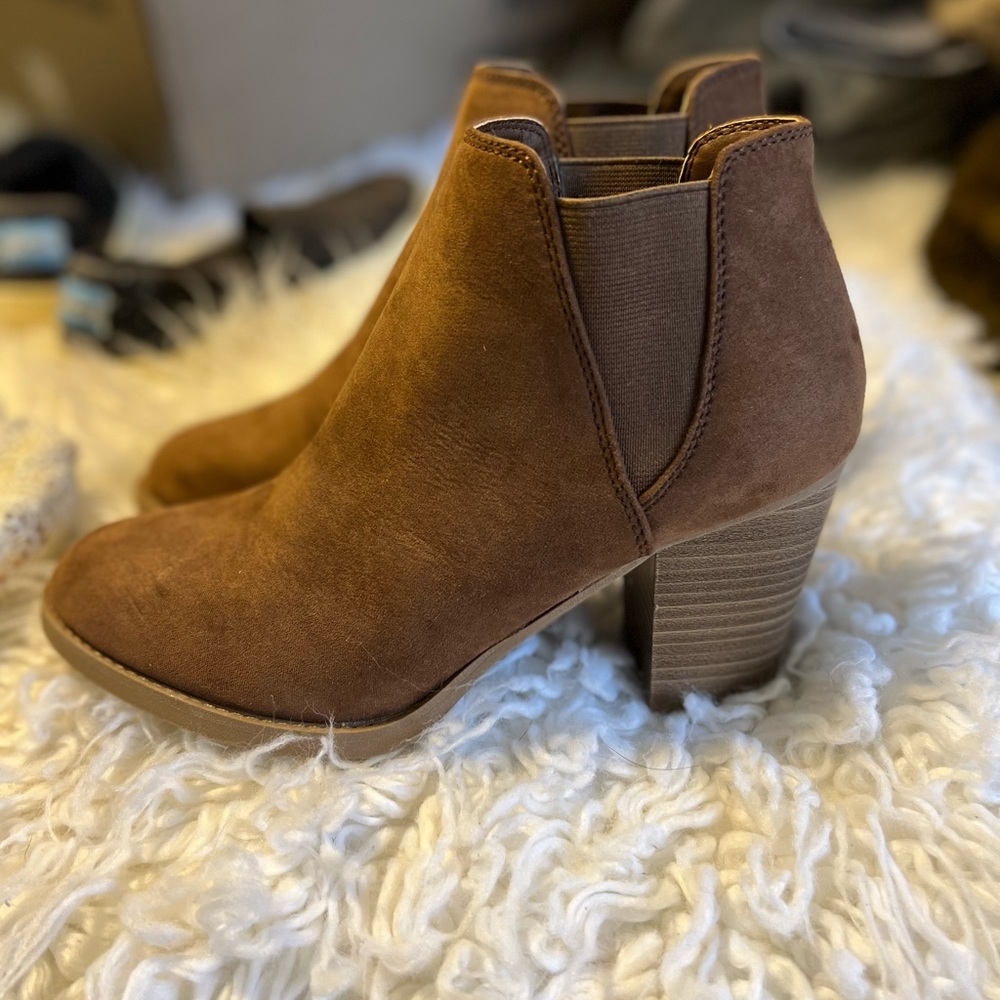 Brown ankle boots